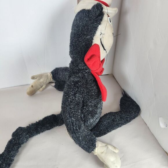 Vintage 1983 Coleco Dr. Seuss Cat in the Hat Plush Stuffed Animal ‎ 25” - Picture 12 of 16